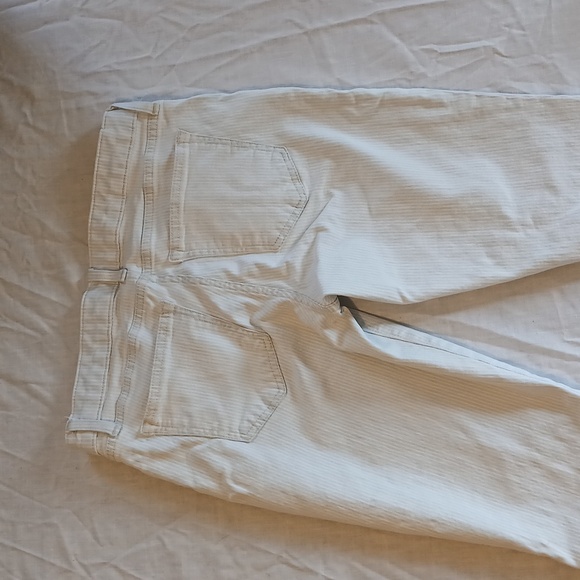 GAP Women's Light Blue Nd White Striped Leggings Size 26R - Picture 5 of 5